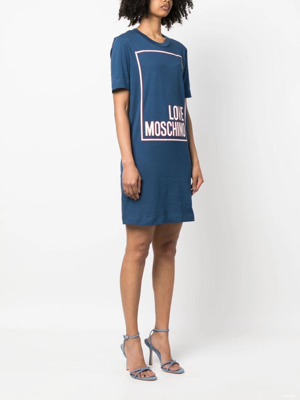 Affordable Moschino T-shirt Love mini Women logo-print dress 0427
